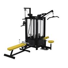 Station De Musculation Tirage 4 Jaune Pour Les Clubs Et Collectivites Decathlon Pro