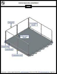 Toy hauler patio railing kit for sale. Patio Rail Kits Lippert Customer Support