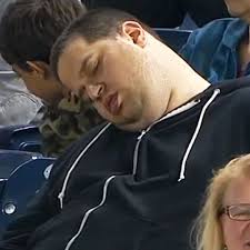 Yankees Fan Caught Sleeping