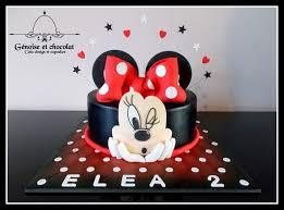 Minnie Mouse Cake Cake By Genoise Et Chocolat Mickey And Minnie Cake Minnie Mouse Birthday Cakes Mickey Birthday Cakes