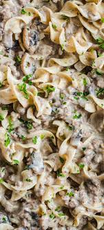 Ground Beef Stroganoff Recipe Dinner With Ground Beef Ground Beef Recipes Easy Ground Beef Stroganoff