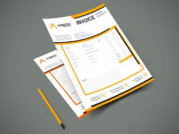 Download Free Adobe Illustrator Invoice Templates By Amberd Design Studio And Use It For Commercial And Perso Invoice Template Adobe Illustrator Free Templates