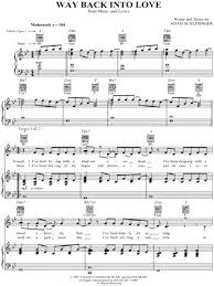 Way Back Into Love From Music And Lyrics Sheet Music In Bb Major Transposable Download Print Sheet Music Printable Sheet Music Digital Sheet Music