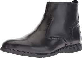 Its leather upper combined with a block heel gives a stylish look, whilst its padded insoles and twin gussets make for a comfortable. Amazon Com Hush Puppies Men S Shepsky Zip Boot Chelsea