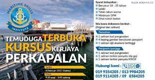 Senarai syarikat pengurus kapal yang memiliki dokumen kepatuhan (doc) di malaysia (syarikat malaysia). Temuduga Terbuka Kursus Kerjaya Perkapalan Maritime Skills Institute