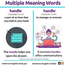 All About English Vk Multiple Meaning Words New Words English Words