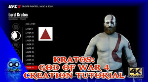 Ability to see created fighters face in fighter selection menu, especially if face scan was used (which im really looking. How To Create Kratos In Gameface For Ufc 3 Youtube