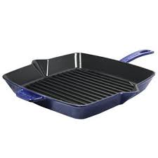 Staub Staub Cast Iron 12 Grill Pan Color Dark Blue Cast Iron Grill Pan Grill Pan Grilling