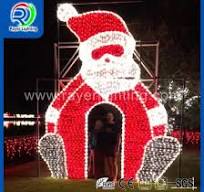 Outdoor Christmas LED Santa Decoration Light Motif Lights