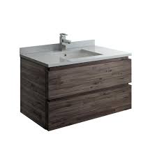 (members only) fresca valencia 30 gray oak wall hung modern bathroom cabinet. Fresca Formosa 36 In Modern Wall Hung Vanity In Warm Gray With Quartz Stone Vanity Top In White With White Basin Fcb3136aca Cwh U The Home Depot Modern Bathroom Cabinets Wall Hung Vanity