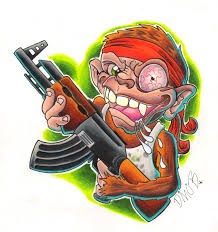 You can see many kinds of body art that tell you what kind of lifestyle a gangster has. Gangster Cartoon Character Tattoos Novocom Top