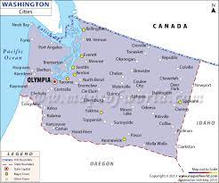 With an area of 184,827 square km, it is 18th most extensive state in logging was the first major industry in the city, and seattle is now the fourth largest container port in north america. Cities In Washington Washington Cities Map