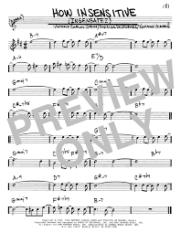 2700757) was incorporated on 11/20/2001 in new york. How Insensitive Insensatez Sheet Music Antonio Carlos Jobim Real Book Melody Chords Eb Instruments