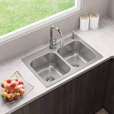 We did not find results for: Elkay Dual Mount 33 In X 22 In Stainless Steel Double Equal Bowl 2 Hole Kitchen Sink In The Kitchen Sinks Department At Lowes Com