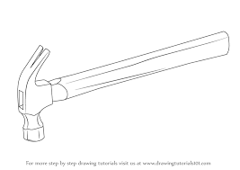 Mallets and hammers are used for very similar circumstances. Learn How To Draw A Hammer Tools Step By Step Drawing Tutorials