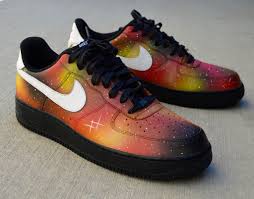 Custom Galaxy Black Air Forces Custom Hand Painted Solar Flare Galaxy Nike Air Force 1 Low Stylish Shoes Nike Air Nice Shoes