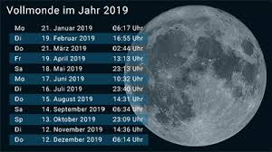 Wann und wie oft ist 2020 vollmond? Termine Fur Vollmond Und Neumond Die Mondphasen Im Jahr 2019 Wetternews Wetteronline