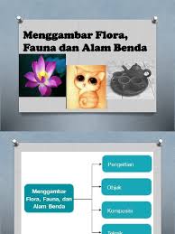Teknik menggambar flora fauna dan alam benda. Menggambar Flora Fauna Dan Alam Benda