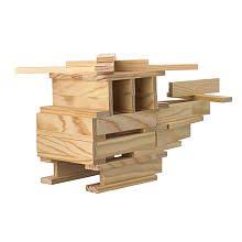 50 Piece Natural Construction Set Wooden Building Blocks Wooden Buildings Building Blocks