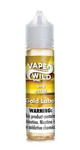 Buy Gold Label By Vape Wild E Liquid 60ml In Karachi Pakistan Karachi Vapers In 2020 Vape Gold Labels Labels