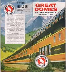 Great Northern Railway Empire Builder Vintage Brochure Great Northern Railroad Train Posters Train