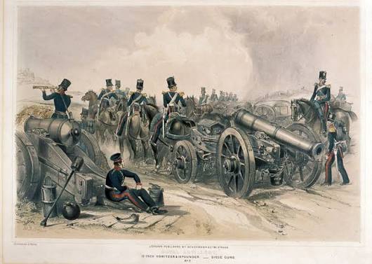 Royal Artillery', siege guns, 1845 (c) | Online Collection | National Army Museum, London