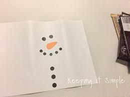 Empty candy wrapper on white background. Snowman Candy Bar Neighbor Or Teacher Gift With Free Printable Keeping It Simple