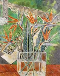 Jean Cocteau Bird Of Paradise 20th Century French Art Floral Art Flower Painting