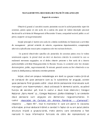 Le rapport d'activité permettra de garantir non seulement une meilleure compréhension des actions qui ont été entreprises ou qui. Doc Managementul Resurselor Umane In OrganizaÈii Raport De Cercetare Martin Alexandra Academia Edu