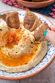 Creamy Hummus With Homemade Pita Chips Recipe Homemade Pita Chips Pita Chips Food