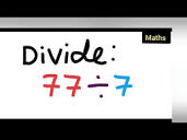 divide 77÷7 | how to divide 77÷7 - YouTube