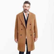 This camel coat is made with ponte, not wool. J Crew Double Breasted Topcoat In Camel Hair For Men Lyst