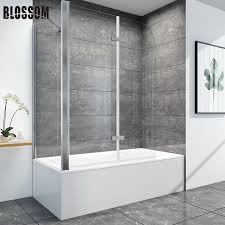 Installation guide for glass bathtub and shower enclosures, custom trackless sliding shower doors, frameless folding shower doors is it easy to install the shower enclosure myself? Bathtub Shower Door Enclosure With Aluminum Alloy Frame Pivot Hinge China Bathtub Shower Enclosure Bath Tub Enclsoure Made In China Com