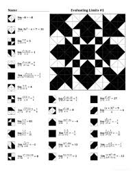 Limits of functions are evaluated using many different techniques such as recognizing a pattern, simple substitution, or using algebraic simplifications. Evaluating Limits 1 Color Worksheet By Aric Thomas Tpt