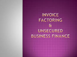 Financial institutions back this security with receivables from loans. Account Receivable Factoring And Business Unsecured Loans