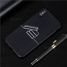 Book Stick Figure Matte Black Tpu Phone Cover For Iphone Xr 6 1 Inch Back Cover Guuds Apple Phone Iphone Cases Custom Case