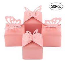 Kslong 50pcs Pink Butterfly Wedding Favor Boxes Girl Baby Https Www Amazon Com Dp B0777jlbg Wedding Candy Gifts Baby Shower Candy Butterfly Wedding Favors