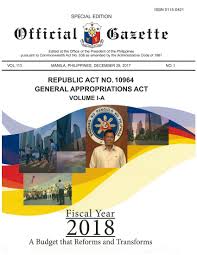 For example, an authorization measure may create a food inspection program and set a funding limit for the next five years; General Appropriations Act Gaa