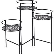 Home decorators collection kensgrove 72 in. Blumenstander Aus Metall Mit 3 Ablagen Schwarz Home Styling Collection Emako