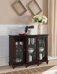 Free shipping for many products! Kings Brand Furniture Wood Storage Sideboard Buffet Cabinet Console Table Cherry Buy Online In Isle Of Man At Isleofman Desertcart Com Productid 33216370