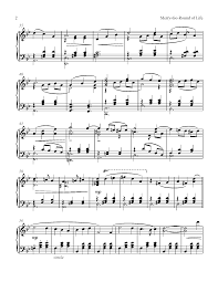 Joe Hisaishi Merry Go Round Of Life Piano Sheet Music Merry Go Round Of Life Piano Solo Sheet Music Howls Moving Castle Life