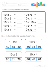 Tabla Del 10 Aprender Las Tablas De Multiplicar Gratis Tablas De Multiplicar Aprender Las Tablas De Multiplicar Ejercicios Tablas De Multiplicar