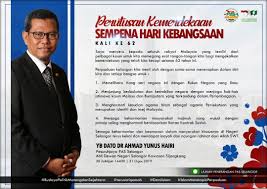 Johan kalam jamaie peringkat kebangsaan 2015. Perutusan Kemerdekaan Sempena Hari Kebangsaan Kali Ke 62 Yb Dato Dr Ahmad Yunus Hairi Berita Parti Islam Se Malaysia Pas