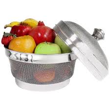 Shop wayfair for the best 2 tiered metal fruit basket. Buy Elephant Stainless Steel Multipurpose Fruit Basket With Cover 20 Cm Online At Best Price Bigbasket