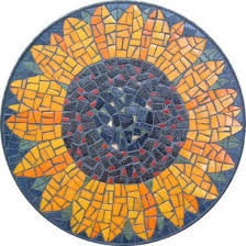 Kit Mosaic Pattern Tile Free Patterns Mosaic Patterns Free Mosaic Patterns Sunflower Mosaic