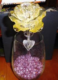 Waterford crystal roses for in lucan dublin from sylviamcd. Waterford Fleurology Flowers Pink Red Clear Green Yellow Rose Home Garden Com Home Decor