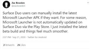 Microsoft launcher v6 brings landscape mode and updated feed design to the masses (apk download). Apparently Manually Updating The Microsoft Launcher Apk Makes Things Smoother Surfaceduo