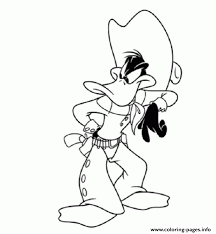 Help your kids celebrate by printing these free coloring pages, which they can give to siblings, classmates, family members, and other important people in their lives. Cowboy Looney Tunes Daffy Duck Sd64b Coloring Pages Printable
