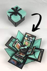 How To Make A Diy Explosion Box Explosion Box Tutorial Birthday Explosion Box Diy Exploding Box