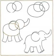 Easy To Draw Elephant Google Search Elephant Drawing Easy Drawings Art Drawings
